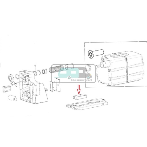 [OCS_1133608] Dometic VT2500 Filter Voor Toilet