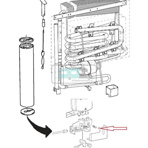 [OCS_1133618] Dometic RMS8401 Gasbrander compleet