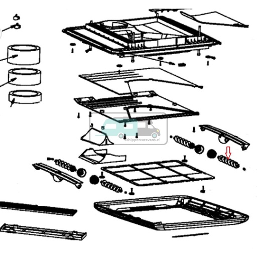 [OCS_1133802] Dometic Luchtgeleider Zijkant FreshJet 2200