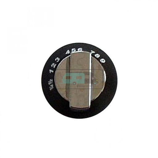 [OCS_1141008B] Thetford Oven knop 2-delig chroom /zwart