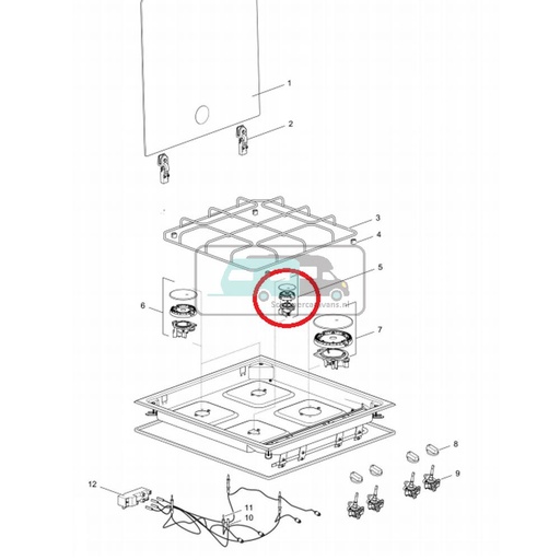 [OCS_1141044] Thetford Linear Hob Komfoor Brander