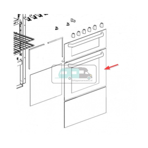 [OCS_1141053] Thetford Oven Deur Dual Fuel