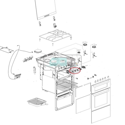 [OCS_1141059] Thetford Fornuis GasTap Brander Aspire 1