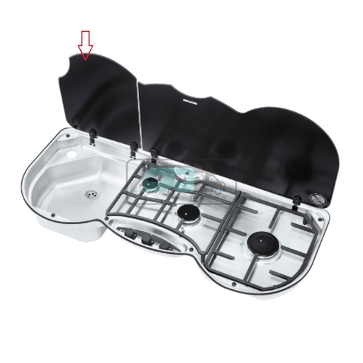 [OCS_1141079] Thetford Glasplaat Spoelbak 353