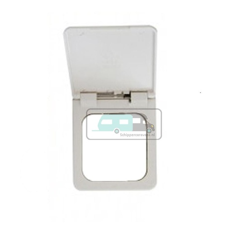 [OCS_1144047B] Presto Contactdoos Cover met Klepje S-10.000 Wit