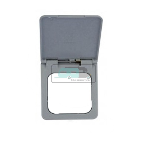 [OCS_1144049B] Presto Contactdoos Cover met Klepje S-10.000 Grijs