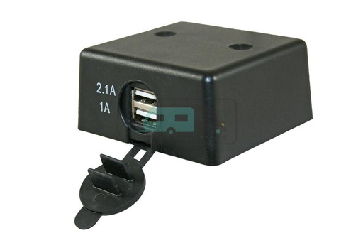 [OCS_1144202B] Dubbele USB stekkerdoos 2.1A /1.0A opbouw