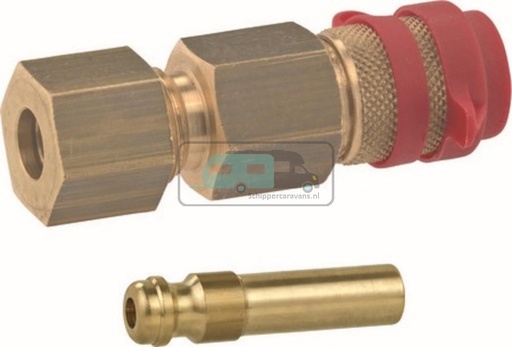 [OCS_1152005B] Snelkoppeling 8mm inclusief slangpilaar