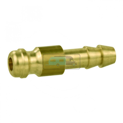 [OCS_1152008B] Slangpilaar 6mm geribbeld voor snelkoppeling
