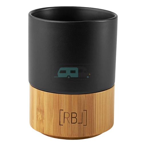 [OCS_1302303] RBL Koffiemok 200ml Bamboe/Zwart