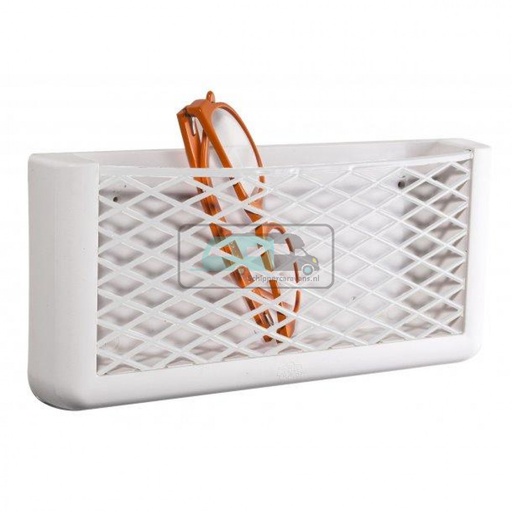 [OCS_1503094] Opbergvak Wit met Net 270x115x32mm