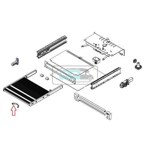 [OCS_1504166] Slide Out Safety Hook Footboard SO