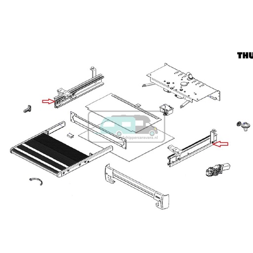 [OCS_1504251] Slide Out V19 Frame Ducato/Jumper/Boxer 700