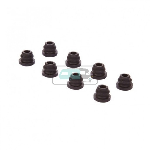 [OCS_1608008B] Rubber van Smev treef. Zwart à 4 stuks