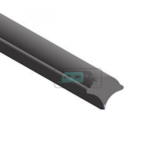 [OCS_1806008B] Pees Raamrubber Zwart 10m