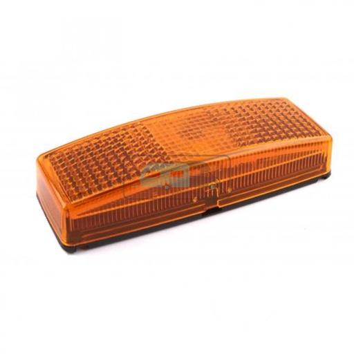 [OCS_1809031B] Hella Zijmarkering met Reflector Rechthoekig Opbouw Oranje