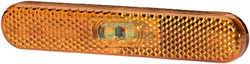 [OCS_1809068B] Hella Zijmarkering LED met Reflector Rechthoekig Opbouw Oranje