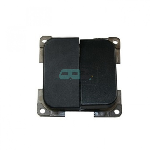 [OCS_1902026B] Presto Wipschakelaar Dubbel Inbouw Zwart S-10.000