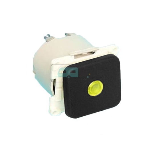 [OCS_1902036B] Presto Wipschakelaar met Lampje Inbouw Zwart S-10.000
