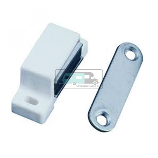 [OCS_1914005B] Magneetsnapper kunststof Wit 46x15 4kg à 2 stuks