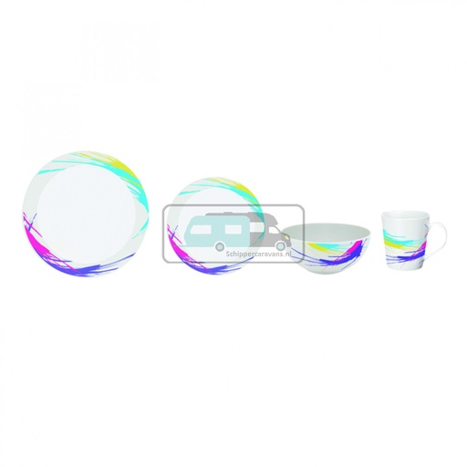 [OCS_1954019] Melamine servies Pepsy 16-delig