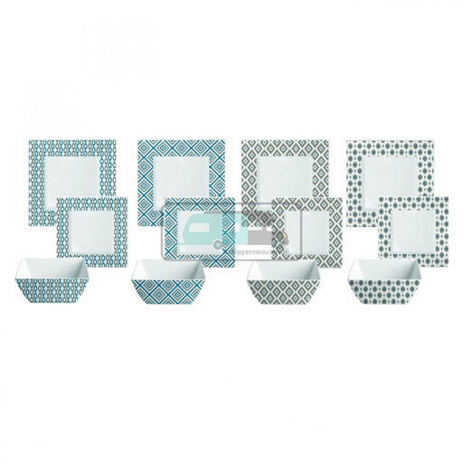 [OCS_1954020] Melamine servies Malta 12-delig