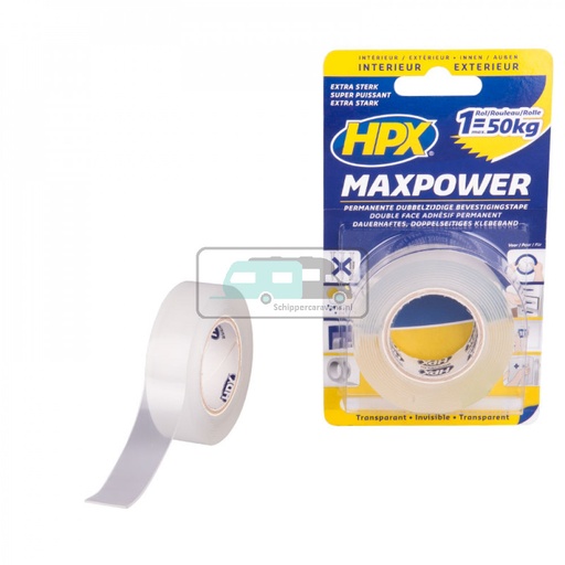 [OCS_2010001] Max Power Bevestigingstape Transparant