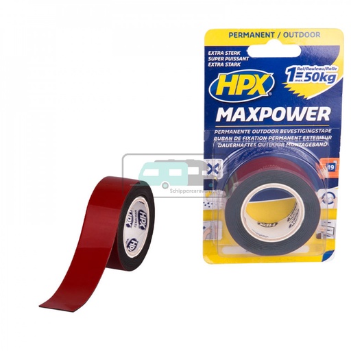 [OCS_2010002] Max Power Bevestigingstape Zwart Outdoor