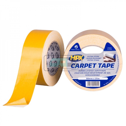 [OCS_2010004] Dubbelzijdig Tapijttape - Wit 25m