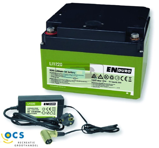 [OCS_2035231] Enduro Lithium-Ion Accu LI1220 20Ah met Lader