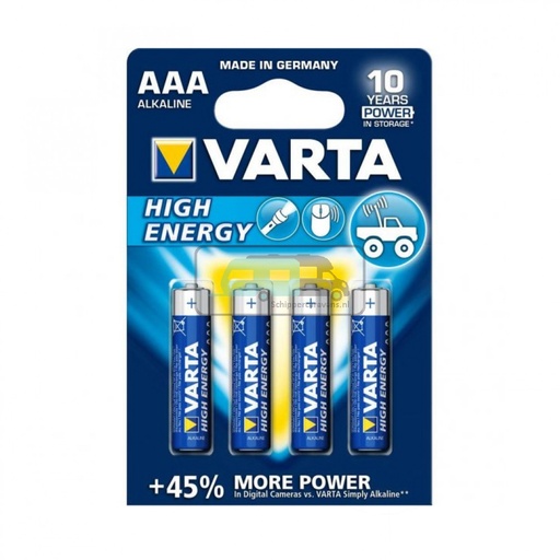 [OCS_2035604] Varta High Energy Alkaline AAA Potl. L03 (bl a 4)