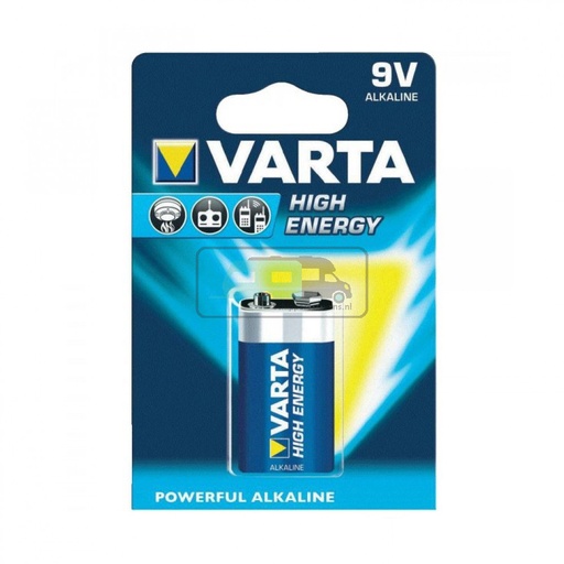 [OCS_2035605] Varta High Energy Alkaline 9 Volt batterij (bl a1)