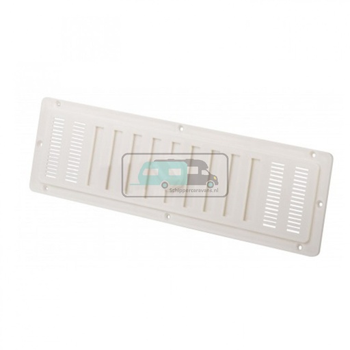 [OCS_2203002B] Ventilatierooster met Gaas Wit 25x7cm