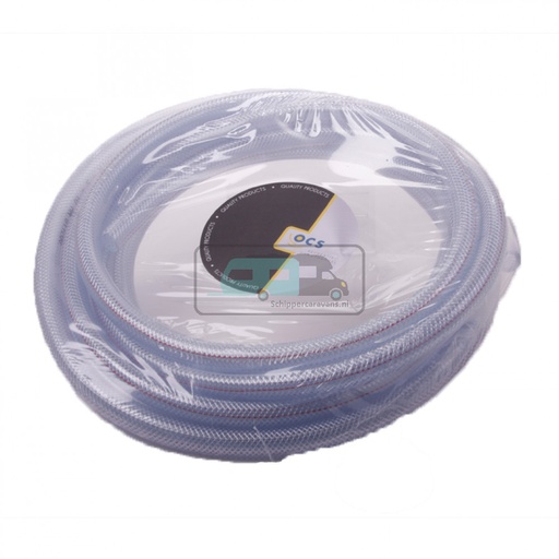 [OCS_2313042B] Waterslang Warm Transparant Gewapend 10x16mm 10mtr
