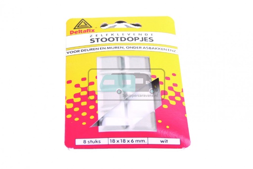 [OCS_2501052] Deltafix Stootdopjes 18x18mm Transparant set 8st
