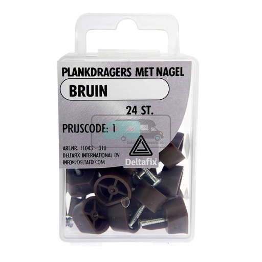 [OCS_2501190] Deltafix Plankdragers met Nagel Bruin 24st