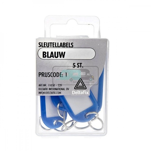 [OCS_2501208] Deltafix Sleutellabel Blauw Set 5st