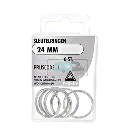 [OCS_2501220] Deltafix Sleutelring 24mm Set 6st