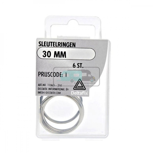 [OCS_2501223] Deltafix Sleutelring 30mm Set 6st