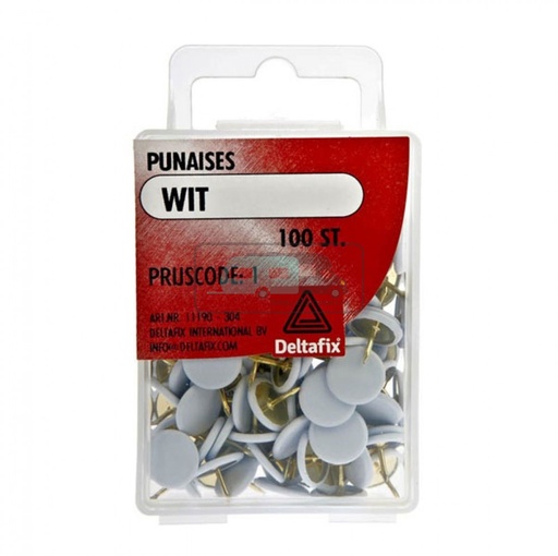 [OCS_2501265] Deltafix Punaises Wit Set 100st