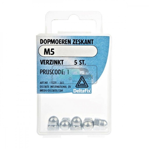 [OCS_2501397] Deltafix Dopmoer Verzinkt M5 5st