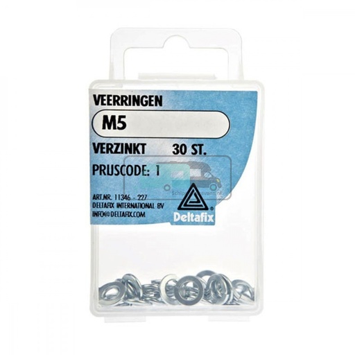 [OCS_2501403] Deltafix Veerring Verzinkt M5 Set 30st