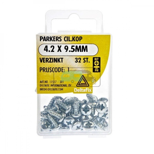 [OCS_2501547] Deltafix Parker CK Verzinkt 4.2x9.5mm Set 32st