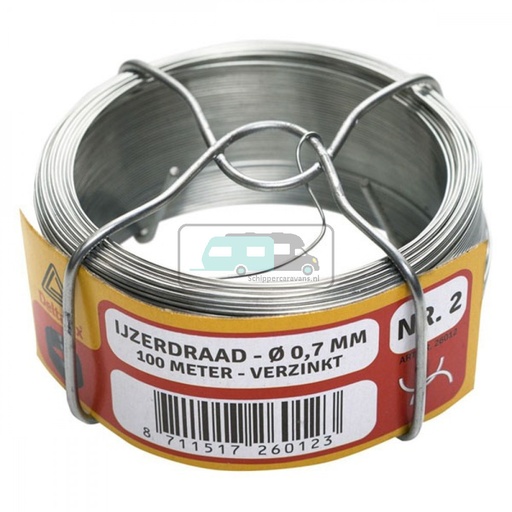 [OCS_2501685] Deltafix Ijzerdraad no 4 50 Verzinkt