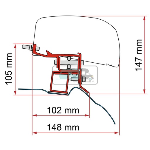 [OCS_2607769] Fiamma Mercedes V Class Kit H1-L2 >2014 F40