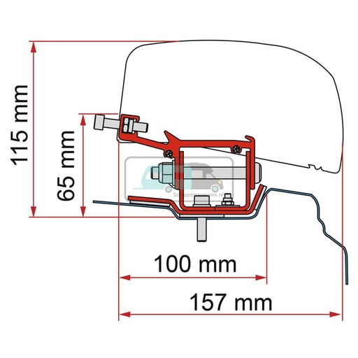 [OCS_2607770] Fiamma Renault Trafic Kit H1-L1 >2014 F40