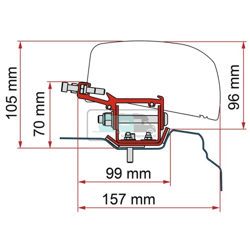 [OCS_2607771] Fiamma Renault Trafic Kit H1-L2 >2014 F40