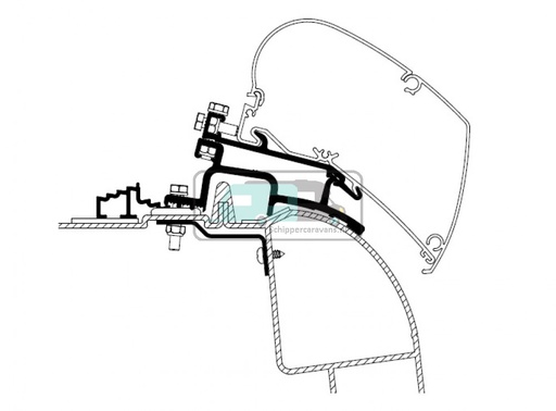 [OCS_2610096] Thule Renault Master/Opel Movano Adapter 1998-2010