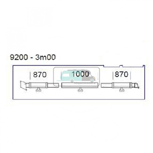 [OCS_2612203] Thule clamping profile 9200 3 mr Left