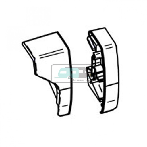 [OCS_2612365] Thule LH+RH endcap leadrail 9200 cream